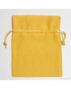 Bolsa algodón grande amarilla 15x23cm., min.12