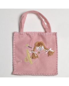 Bolsa la reina de la casa fieltro rosa 19,5cm, min.4