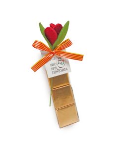 Tira 3 napolitanas Rosa Sant Jordi y tarjeta