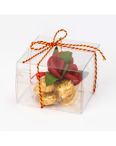 Caja 5 bombones rosas Sant Jordi*