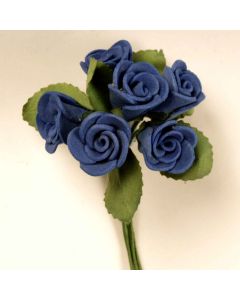 Rositas foam azul marino pomo 6u, min 12