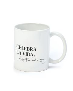 Taza cerámica Celebra la Vida en caja regalo