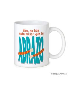 Taza cerámica Abu no hay nada mejor que tu Abrazo en caja regalo