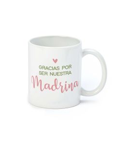 Taza cerámica "Gracias Madrina" en caja regalo