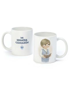 Tazza Primera Comunión gilet da ragazzo e Bibbia in confezione regalo