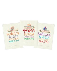 Melchor, Gaspar, Baltazar cards 3,4x5cm
