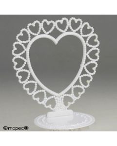 Corazón plástico para peana pastel