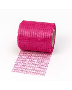 Cinta rejilla plástica 80mmx25m fucsia