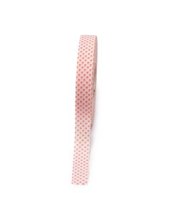 Cinta blanca topos rosas 20mmx50m