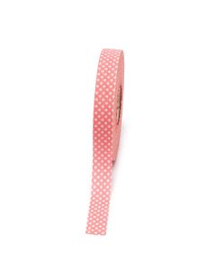Cinta rosa topos blancos 20mmx50m