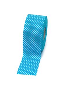 Cinta azul cielo topos blancos 60mmx50m