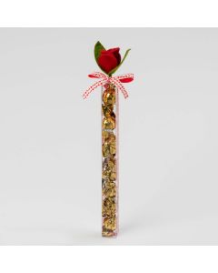 Estuche rosa y cinta corazones con 7 croki-chock*
