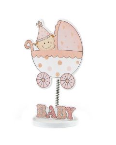 Pinza con muelle carrito rosa 7,5x12,5cm. min.12P.GOLOSO