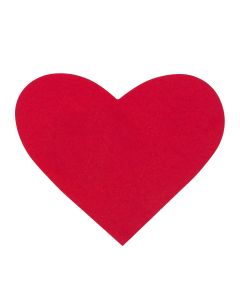 Red cardboard heart 285gr. 9x9.5cm