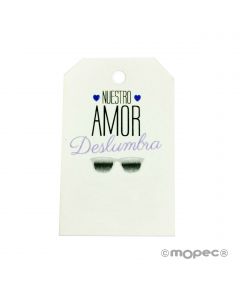 Tarjeta deslumbra gafas plateadas (preciox36u)min36