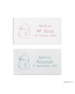Tarjeta precortada biberón