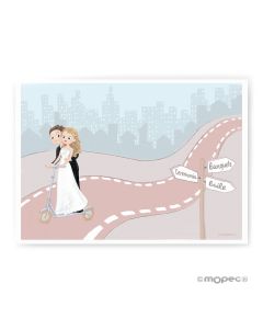 Lámina para enmarcar árbol de la vida para firmas boda 29,5x42cm