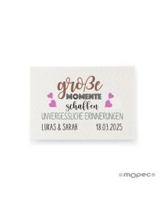 Tarjeta precortada Grosse Momente...corazón rosa