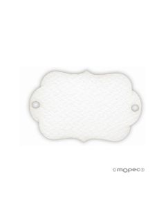 Tarjeta blanca forma placa (preciox 32u) min.32