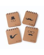 Libreta espiral Men Style, mínimo 4