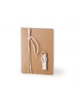 Libreta pequeña adornada niño Comunión con foulard