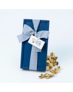 Scatola in legno blu fiocco carta El Mejor Profe 15 croki