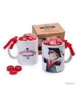Tazza ceramica RAGAZZO in confezione regalo + 6 cioccolatini