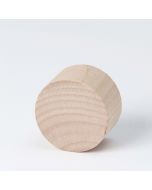 Bloc rond en bois de pin pour tampons 3,5Øx2cm.