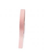 Cinta blanca topos rosas 20mmx50m