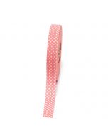 Cinta rosa topos blancos 20mmx50m