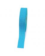 Cinta azul cielo topos blancos 30mmx50m
