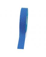 Cinta azul marino topos blancos 30mmx50m