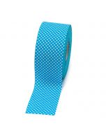 Cinta azul cielo topos blancos 60mmx50m