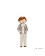 Adhesive comminion boy with foulard, 5,5cm.