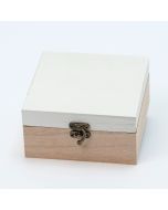 Caja madera tapa blanca 12,5x6,5x12,5cm. min.6
