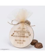 Dessous de verre bois personnalisé "Las Cosas..." 2chocolat
