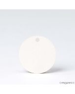 Tarjeta redonda blanca 3cm. (preciox54u.) min.54