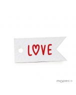 Cartes prédécoupées LOVE 5x3,4cm, 36pcs. x feuille